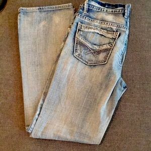Axel Whitewash Relaxed Straight Jeans size 32x34